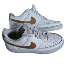 Women's Nike Court version low shoes white gold size 7.5