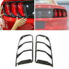 2pcs Carbon fiber Rear Bumper Tail Light Lamp Cover Trim For Ford Mustang 2018+ (For: Ford Mustang)