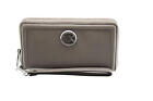 Michael Kors  Fulton Large Flat Leather Phone Case Wristlet Pearl Grey