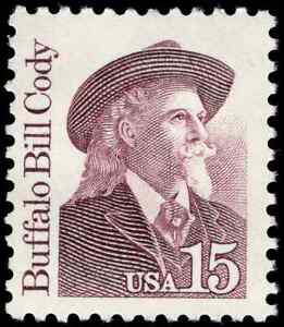US Scott 2177, 1988 Buffalo Bill Cody, 15¢ Stamp, MNH