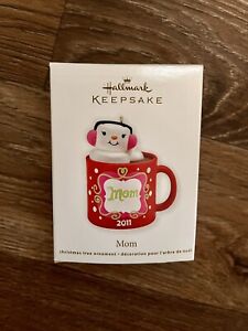 Hallmark Keepsake Ornament - Mom  Cup with Hot Cocoa and Marshmallows, 2011