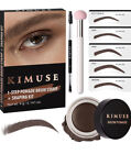 KIMUSE Eyebrow Stamp Stencil Kit, Eye Brow Stamping Kit for Perfect Brows -Brown