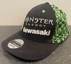 Monster Energy all over print Kawasaki size L/XL stretch fit Cap Hat