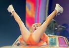 Miley Cyrus In Concert In Orange Dress 8x10 PHOTO PRINT
