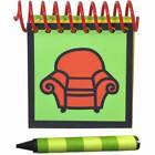 Handcrafted Handy Dandy inspired Steve Notebook and Crayon