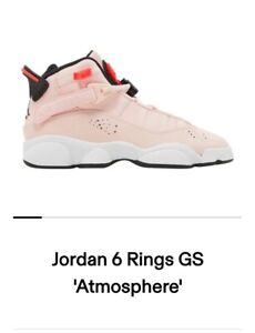 Nike Air Jordan 6 Rings Women's Size 8.5 Pink Athletic Shoes Sneakers 323419-602