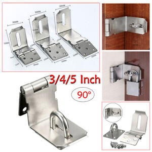 90 Degrees Hasp and Staple Gate Door Shed for Padlock Latch Lock