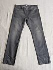 7 For All Mankind Jeans Men 36 Dark Gray Slimmy 100% Cotton Straight Fit 36x33