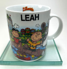 Peanuts Camp Snoopy Knott's Berry Farm Personalized LEAH 12 oz Souvenir Cup B11