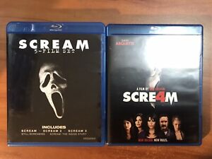 Scream 4-Movie Blu-ray Lot Collection 1 2 3 4