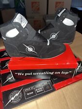 Iowa Mike DeAnna Wrestling Shoes Vintage Black Men’s Size 7.5 Lightning Bolt