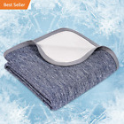 Clever Cooling Throw Blanket, Arc-Chill Cool Summer Blanket Absorb Body Heat, Br