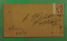 DR WHO 1850s IMPERF IBERIA OH MANUSCRIPT CANCEL TO WESTFIELD j99230