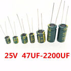 25V Low ESR high frequency aluminum capacitor 47/100/220/330/470/680/2200/4700UF