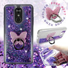 For LG Stylo 5| Stylo 4| 4 Plus| Liquid Glitter Rubber Clear Phone Case Cover