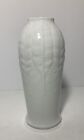 Vintage Royal Porzellan Bavaria KPM Germany White Embossed Porcelain 8.5” Vase