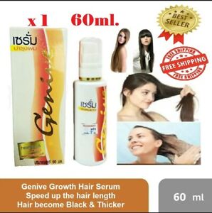 Serum Growth Hair Genive Long Faster Fast Longer Super Thicker Treatment 60ml.