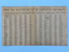 WW1 WWI 1917 WORLD WAR 1 Newspaper LIST FIRST SAN FRANCISCO MEN DRAFTED Ancestry