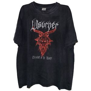 Vintage 1990s Usurper T-Shirt Size XL Witchery Absu Darkthrone Vital Remains