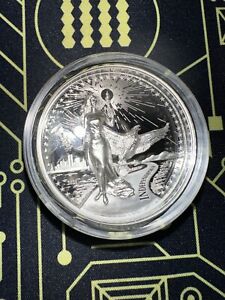 New Listing2021 American Virtues 3 oz Silver Medal in Capsule - SLIGHT CHIP on Capsule only