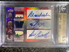 2007 Topps Triple Threads Shaquille O'Neal Bill Russell Patch Auto #/9 BGS 9.5