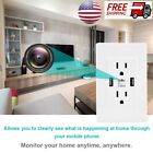 US Wall Outlet Hidden Camera 1080P HD WiFi IP Home Security Nanny Cam Recorder