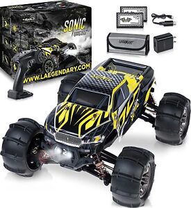 Laegendary Sonic 4x4 RC Car, 1:16, Brushless Motor, Up to 37 Mph - Black/Yellow