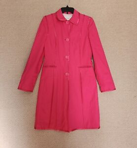 Vintage Banana Republic Trench Coat Jacket Womens Size Medium (Small) Pink #618