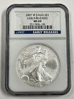 New Listing2007 W Silver American Eagle S$1 NGC MS69 Early Releases