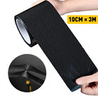 Carbon Vinyl Sill Car Fiber Door Cover Plate Scuff Sticker Protector 10*300cm (For: More than one vehicle)