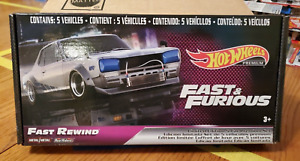 Hot Wheels Premium Car Culture Fast & Furious Fast Rewind Complete Boxed Set 1-5