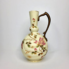 New ListingVintage Carlsbad Austria Porcelain  Flower Handle Ewer Vase 10” VGC
