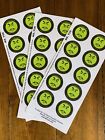 Mr. Yuk Stickers 30 Stickers (3 Sheets) Poison Prevent Yuck Retro!  80’s 90’s!
