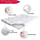 Quilted Mattress Topper Queen Size Bed Mattress Pad Topper Twin King All Sizes