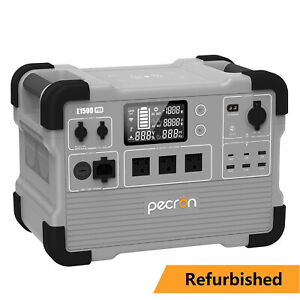 PECRON E1500PRO 1450Wh 2000W Portable Power Station Solar Generator Refurbished
