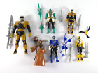 Power Rangers Samurai Figure Lot with Accessories Swords Bow Spear Flip Head
