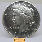 New Listing1921 Peace Silver Dollar, KEY DATE, Polished - #C36089NQ