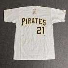 Nutmeg Mills Roberto Clemente Shirt Men’s XL Gray Vintage Pittsburgh Pirates MLB