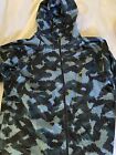 Under Armour Run Anywhere Hooded Running Jacket XL Storm Blue Camo Packable NWOT