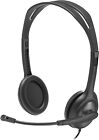 Logitech H111 Wired Stereo Headset with Mic 3.5mm Jack PC Mac Chrome Laptop