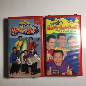 The Wiggles VHS Lot Wiggle Bay & Hoop-dee-doo! It’s A Wiggly Party