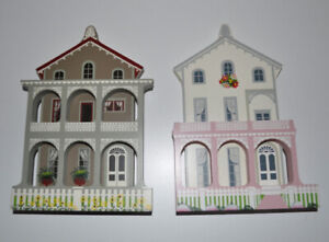 Vtg. Shelia's Collectibles Cape May, NJ Shelf Sitters Stockton Place Row Houses