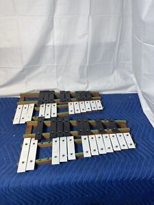 Pair Of Student Xylophones Wooden Rhythm Band INC  Missing Some Keys