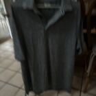 Greg Norman Gray And Black Polo Golf Shirt Play Dry Size XL