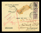 PERU 1934 OFFICIAL REGISTERED MAIL cover w/ Sc# O31x3 to AUSTRALIA NSW readdress