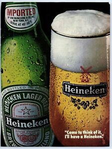 New ListingHeineken COME TO THINK OF IT I'LL HAVE A HEINEKEN 1984 Print Ad 8