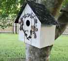 Home Decor, Painted Bird House, Hand painted, Home Decoration, Rustic Style