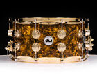 DW Collector's Maple SSC Maple 7x14 Snare Drum - Gold Abalone