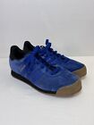 Blue Suede ADIDAS Samoa Leather Sneakers Shoes Size 6 C75427