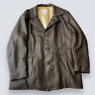 Mid Western Sport Togs Vintage Brown Deerskin Leather Jacket Mens 48 Blazer Coat